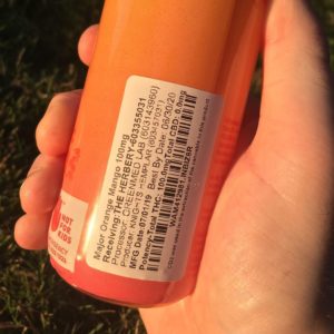 volcanic orange mango by major drinkable review by 502strainsheet 2