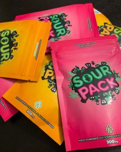watermelon gummies by sour pack edibles review by budfinderdc 2