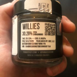 willies by panacea strain review by marklpattonsf 2