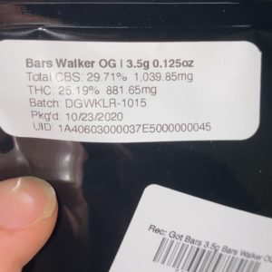 barswalker og by the canna project strain review by trunorcal420 2