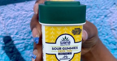 exotic yuzu 2 to 1 gummies by wana edibles review by upinsmokesession