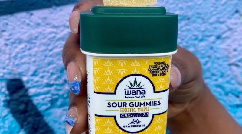 exotic yuzu 2 to 1 gummies by wana edibles review by upinsmokesession