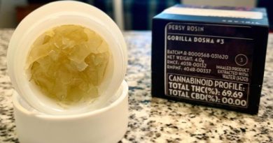 gorilla dosha #3 persy rosin by 710 labs concentrate review by austnpickett