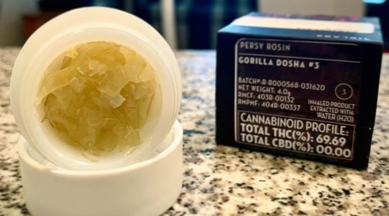 gorilla dosha #3 persy rosin by 710 labs concentrate review by austnpickett