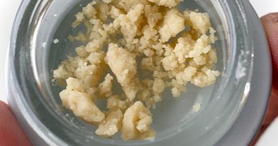 honey banana rosin by the flower collective dab review by austnpickett