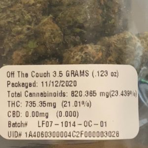 off the couch by lyfted farms strain review by trunorcal420 2