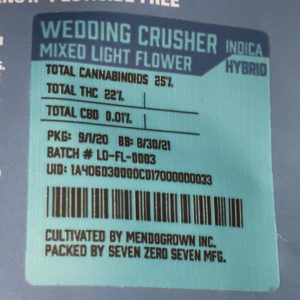 wedding crusher by mendo inc strain review by trunorcal420 2