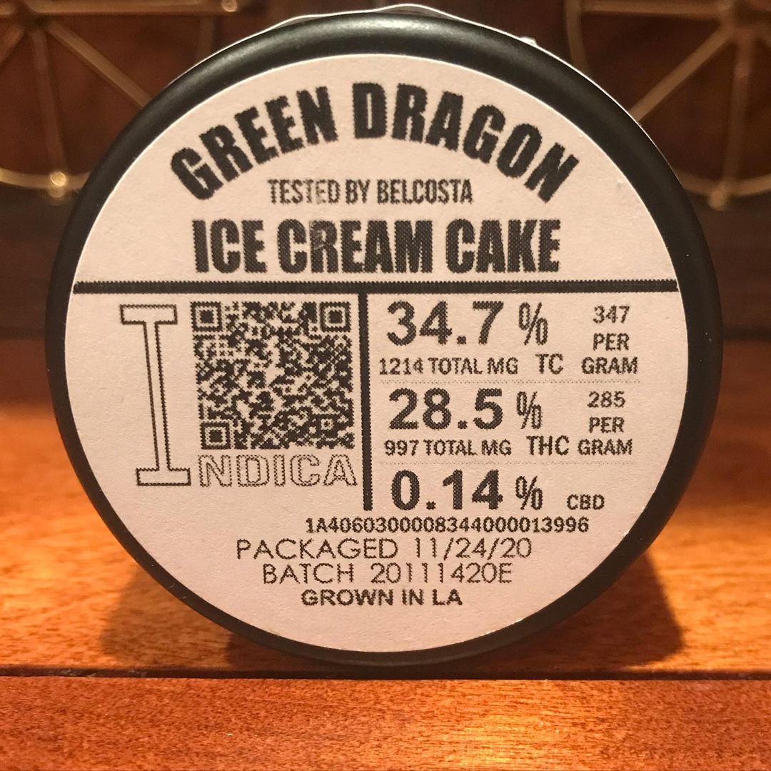Strain Review Ice Cream Cake by Green Dragon The
