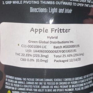 apple fritter by trinity reserver strain review by trunorcal420 2