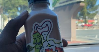 strawberry horchata by mr. trippy's edibles drinkable review by sjweed.review