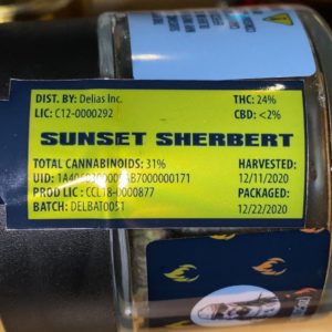 sunset sherbert by fire af strain review by trunorcal420 2