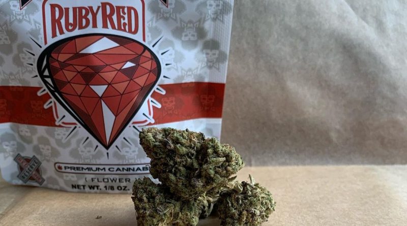 ruby red by insane og strain review by christianlovescannabis