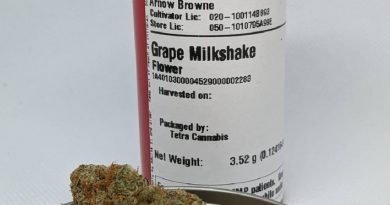 grape milkshake by arnow browne strain review by pdxstoneman