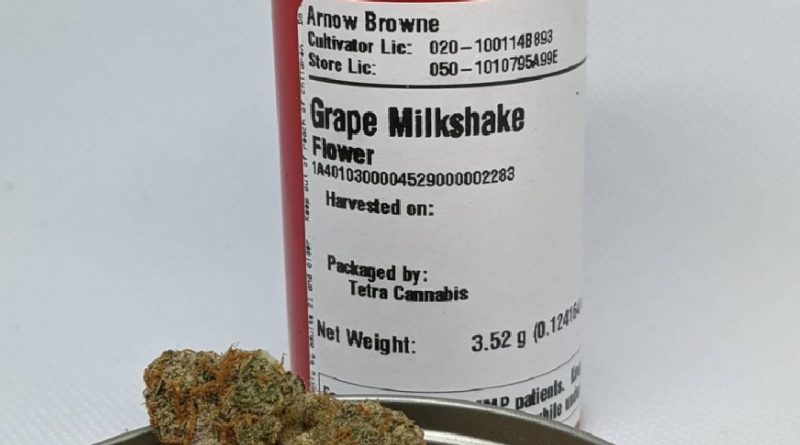 grape milkshake by arnow browne strain review by pdxstoneman
