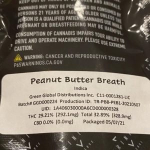 peanut butter breath by trinity reserve strain review by trunorcal420 2