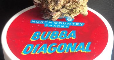 bubba diagonal by north country pharms strain review by caleb chen
