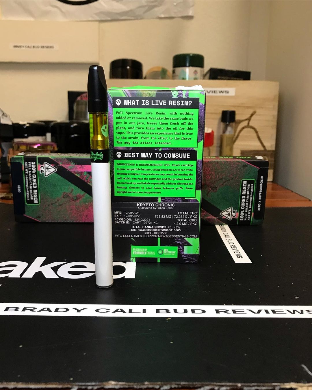 Vape Review: Kryptochronic Live Resin Cart by Alien Labs - The Highest ...