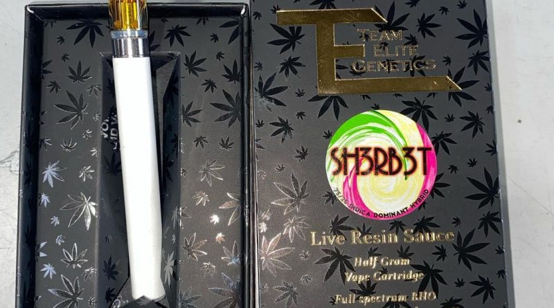 sherbet live resin sauce cartridge by team elite genetics vape review by cali-bud_reviews