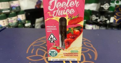 strawberry cheesecake jeeter juice cartridge vape review by cali_bud_reviews