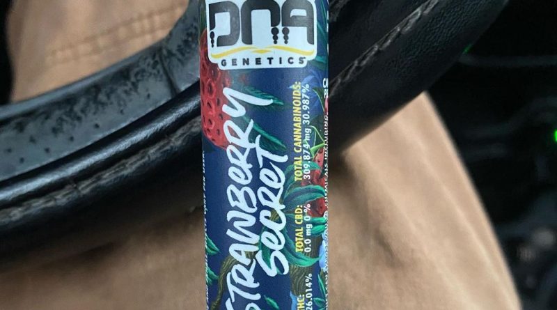 strawberry secret by dna genetics pre-roll review by cali_bud_reviews