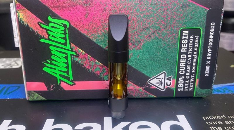 xeno x kryptochronic cured resin cartridge by alien labs vape review by cali_bud_reviews