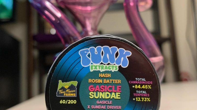 gasicle sundae hash rosin batter by funk extracts dab review by pnw_chronic