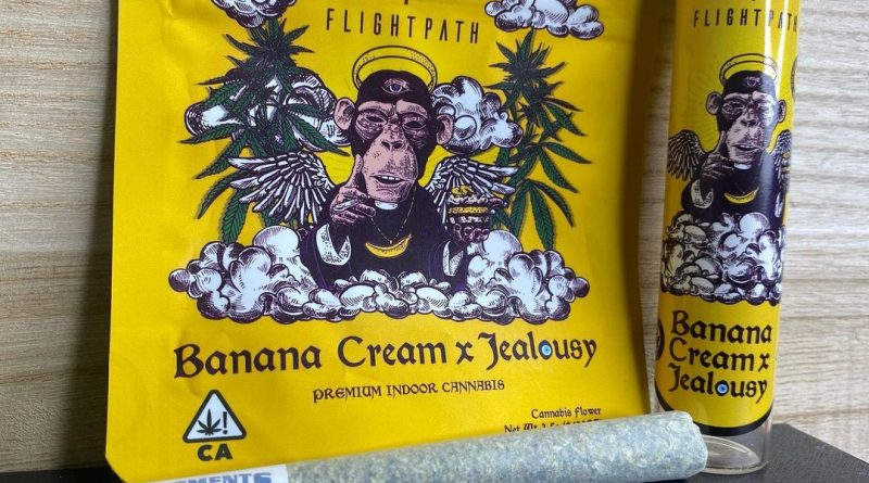 banana cream x jealousy pre-roll by flightpath review by cali_bud_reviews
