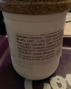 chocolate frosted sherbert by gadsden gardens strain review by pnw_chronic 2