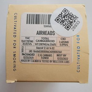 airheads by paradiso gardens strain review by norcalcannabear 2