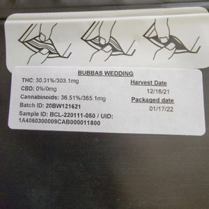 bubba's wedding by riverview farms strain review by norcalcannabear 2