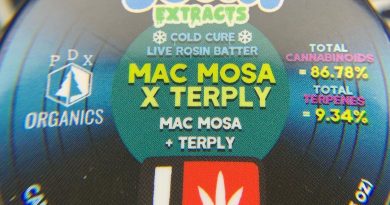 mac mosa + terply live rosin by funk extracts dab review by pnw_chronic