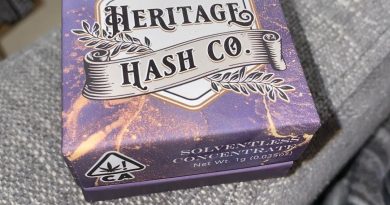 sour tangie cured rosin by heritage hash co dab review by extract_reviewer