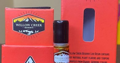 hott lixz live resin cart by willow creek reserve vape review by cali_bud-reviews