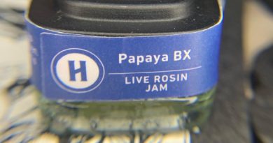 papaya bx live rosin jam by highland provisions dab review by pnw_chronic