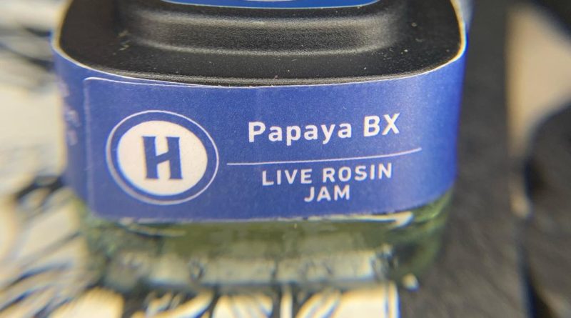 papaya bx live rosin jam by highland provisions dab review by pnw_chronic