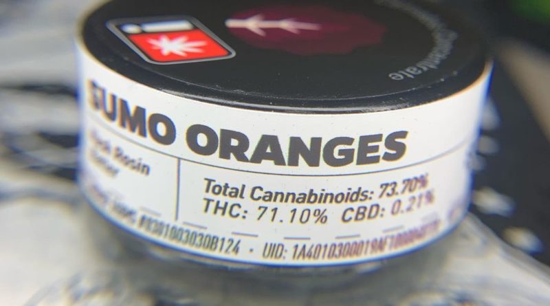 sumo oranges hash rosin by happy cabbage dab review by pnw_chronic