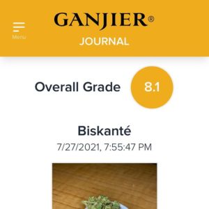 biskante by alien labs strain review by justin_the_ganjier