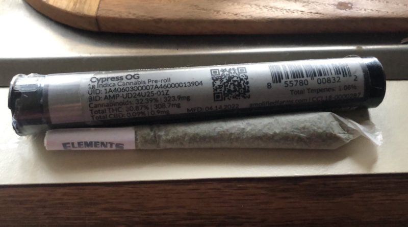 cypress og preroll by amplified farms review by caleb chen