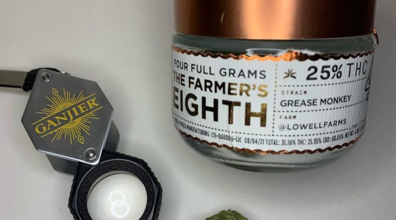 grease monkey by lowell farms strain review by justin_the_ganjier