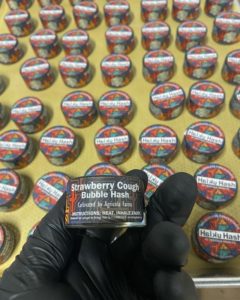 strawberry cough bubble hash by haiku hash by heritage hash co brand launch