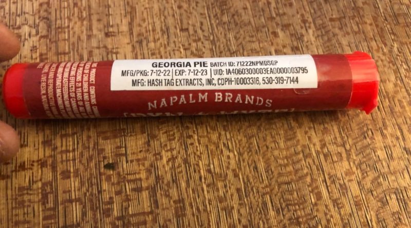 georgia pie dynamite stick by napalm brands preroll review by caleb chen