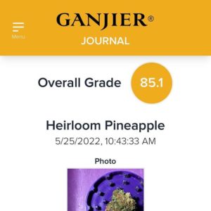 heirloom pineapple by mclovin farms strain review by justin_the_ganjier