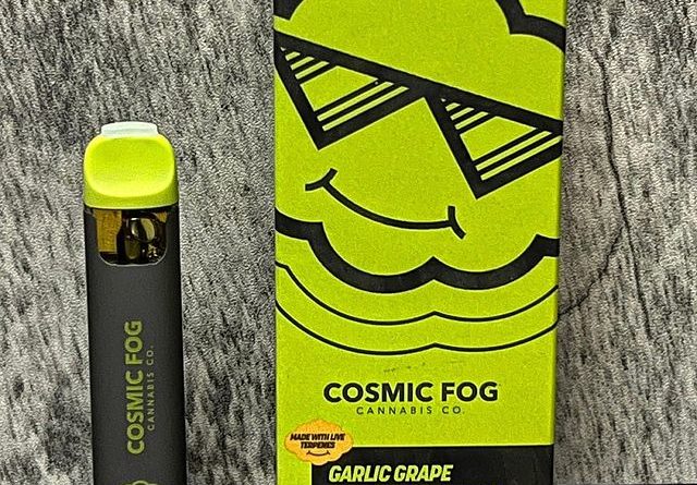 garlic grape disposable by cosmic fog vape review by scubasteveoc 2