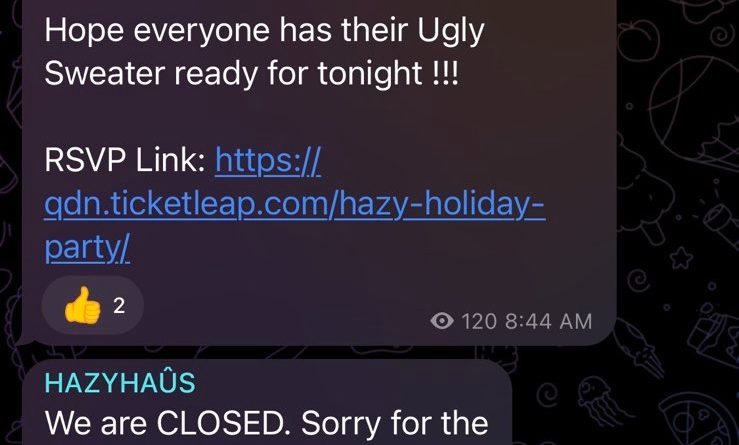 hazy haus closed