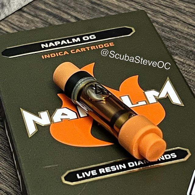 napalm og live resin diamonds cart by napalm cannabis co vape review by scubasteveoc 2