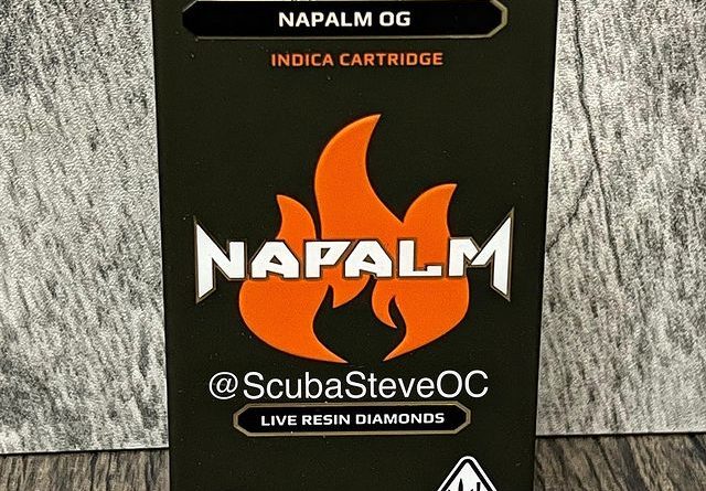 napalm og live resin diamonds cart by napalm cannabis co vape review by scubasteveoc