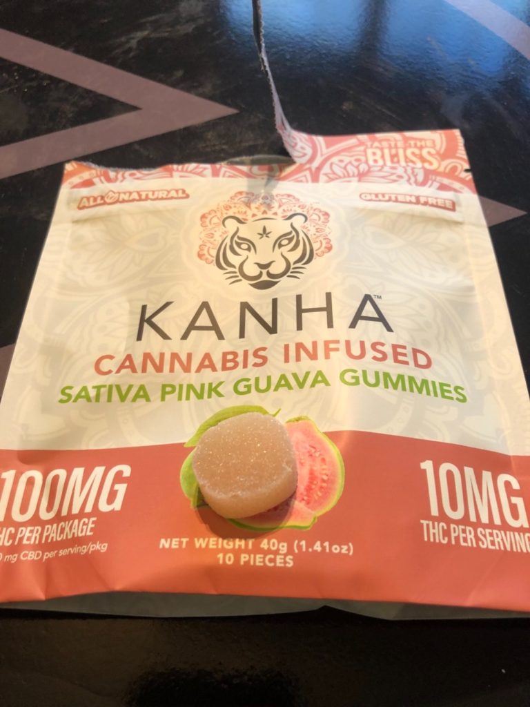 pink guava gummies by kanha treats edible review by caleb chen 2