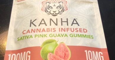 pink guava gummies by kanha treats edible review by caleb chen