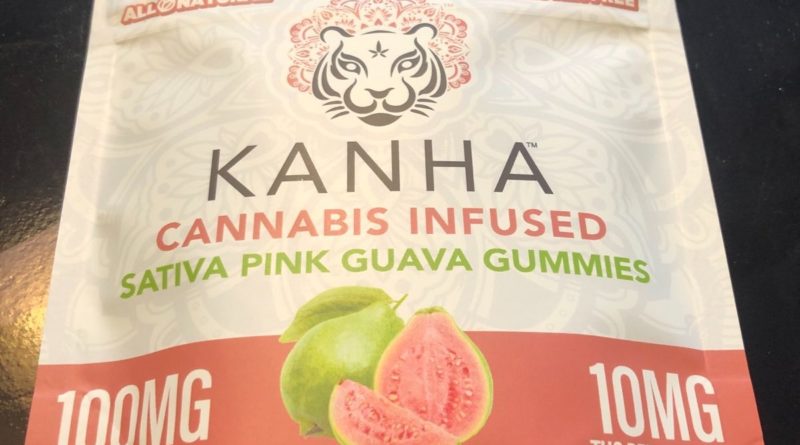 pink guava gummies by kanha treats edible review by caleb chen