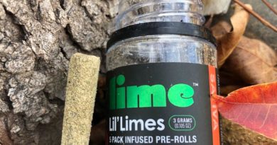 strawberry cough lil limes by lime cannabis co preroll review by caleb chen